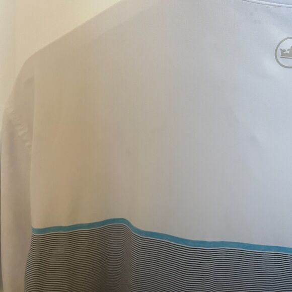 Peter Millar Golf Polo Large Striped Breathable Outdoors Lightweight Breathable - Picture 6 of 11